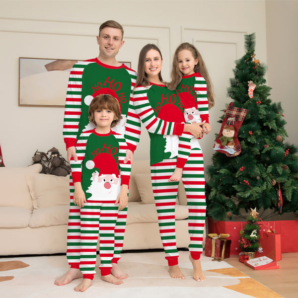 Red Stripe Matching Family Christmas Pyjamas