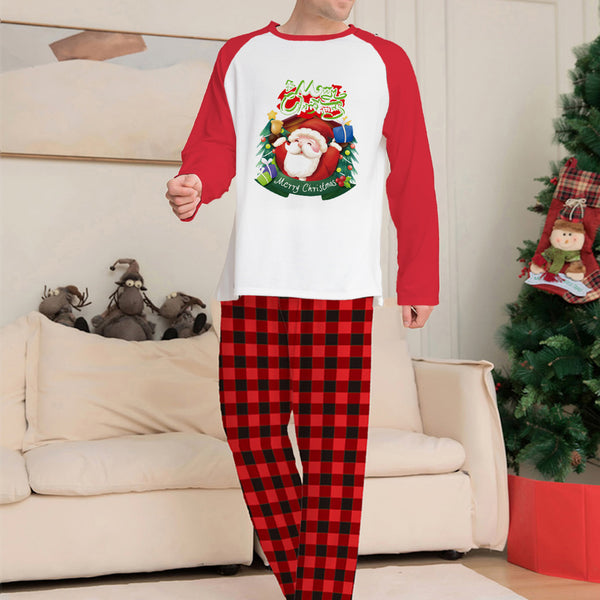 Matching Family Christmas Pyjamas – Plaid Pants & Long Sleeve Tops