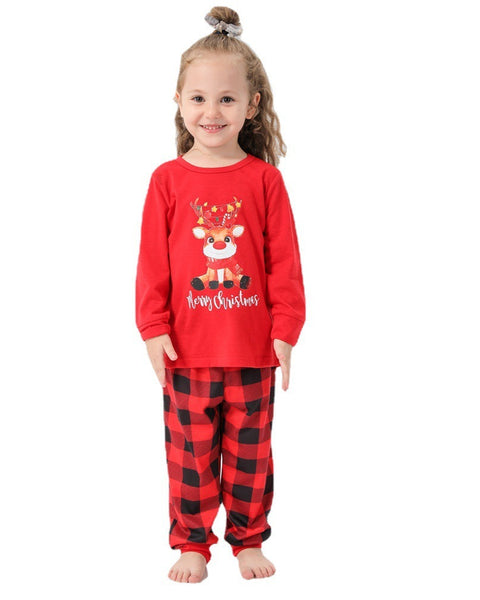 Matching Family Christmas Pyjamas – Checked Plaid Bottoms