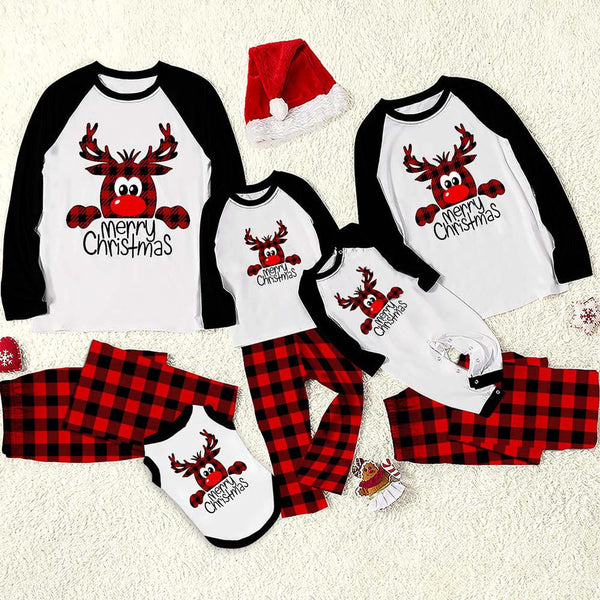 Matching Family Christmas Pyjama Sets with reindeer