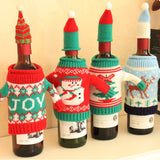 Knitted Christmas Bottle Set