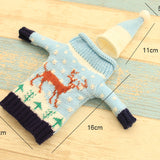 Knitted Christmas Bottle Set
