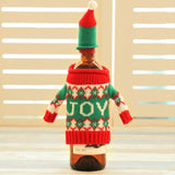 Knitted Christmas Bottle Set