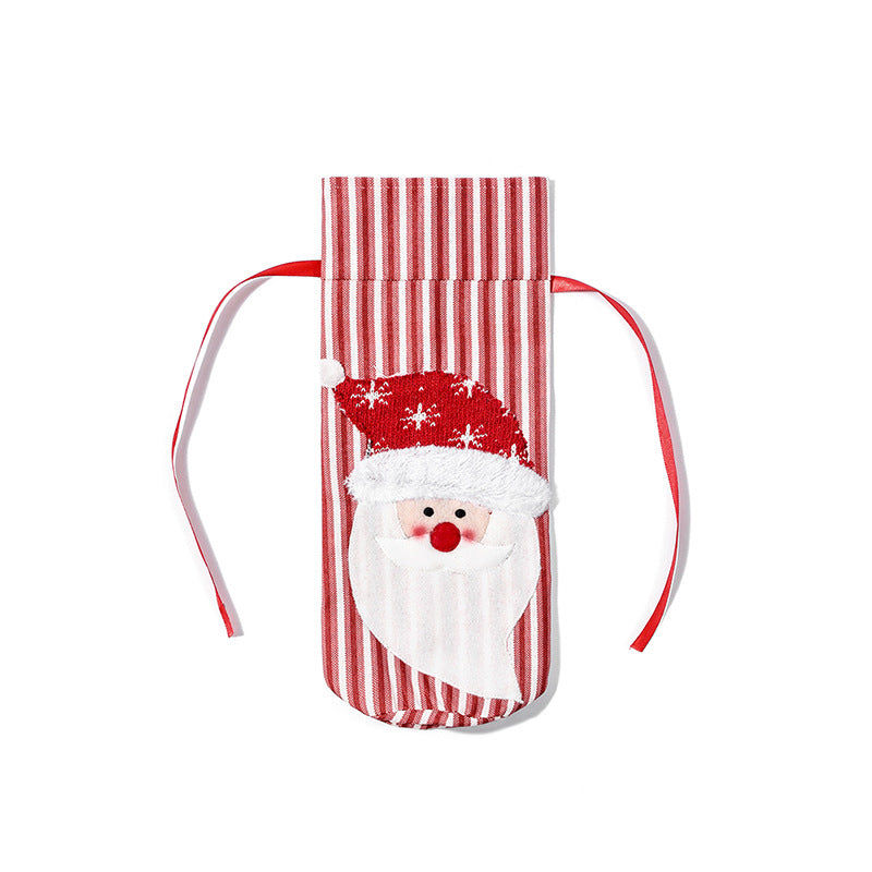 Stylish Christmas Wine Bottle Cover