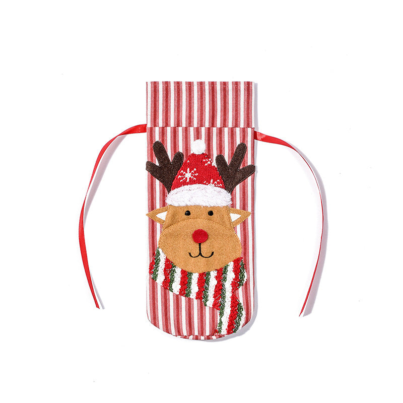 Stylish Christmas Wine Bottle Cover