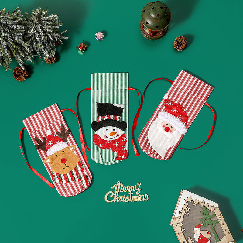 Stylish Christmas Wine Bottle Cover